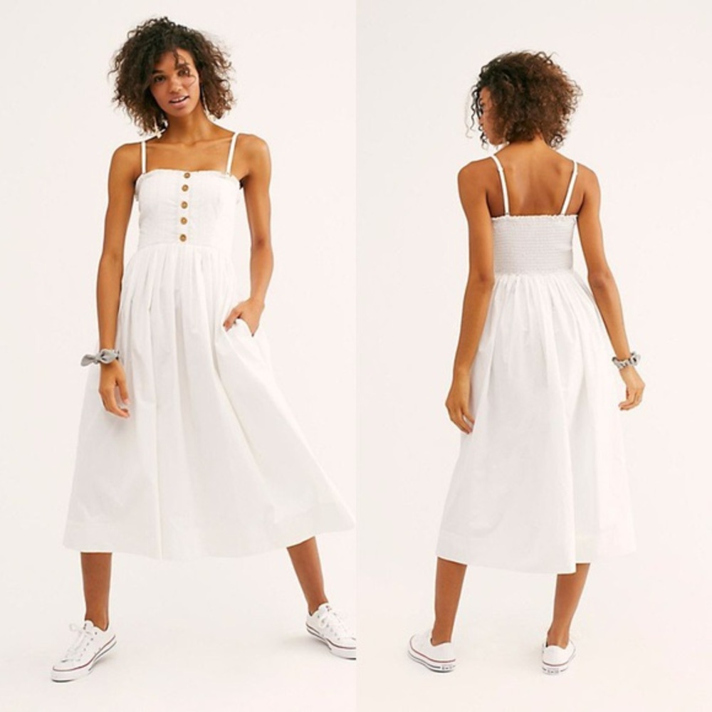 Free People Lilah Pleated Tube Dress size S
